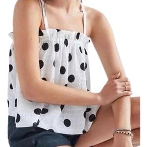 Anthropologie Current Air Polka Dot Swing Tank NWT